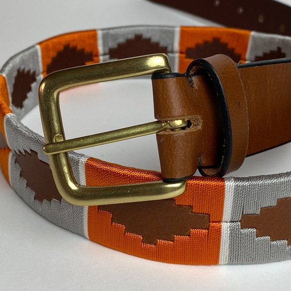 Gaucho Polo Belt - Orange Gray - Picture 4 of 5
